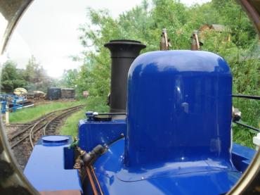 View from the footplate